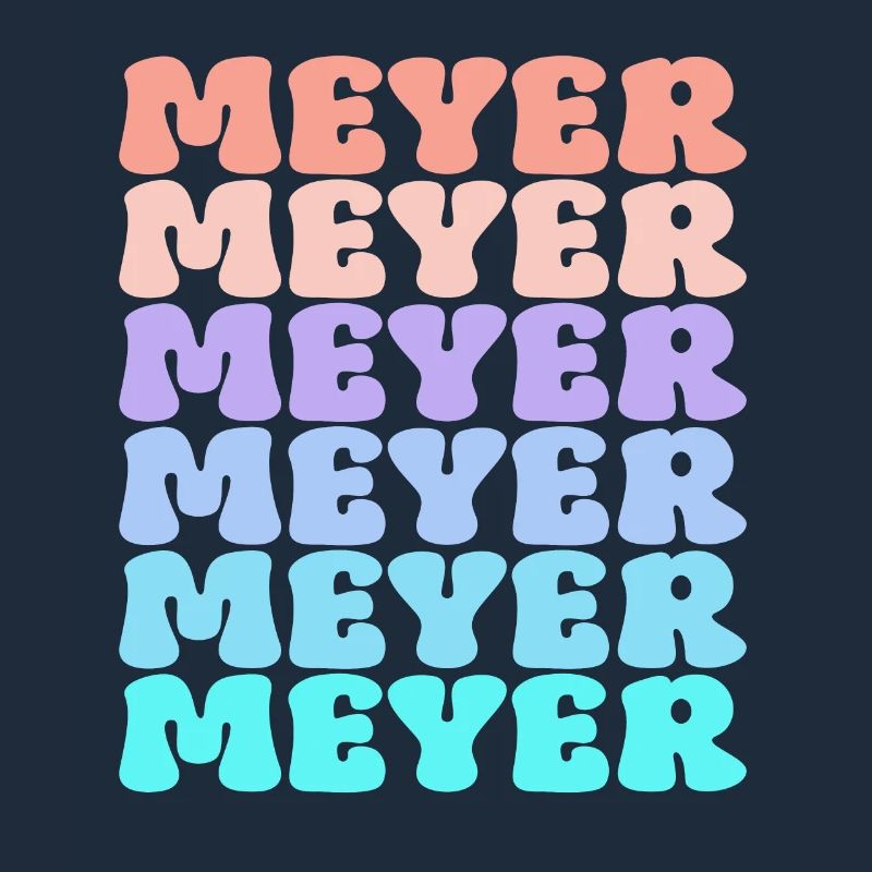 Nom de famille Meyer Retro