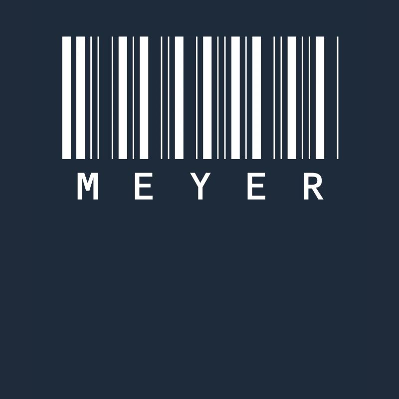 Meyer Barcode Family Name Bar Code Gift