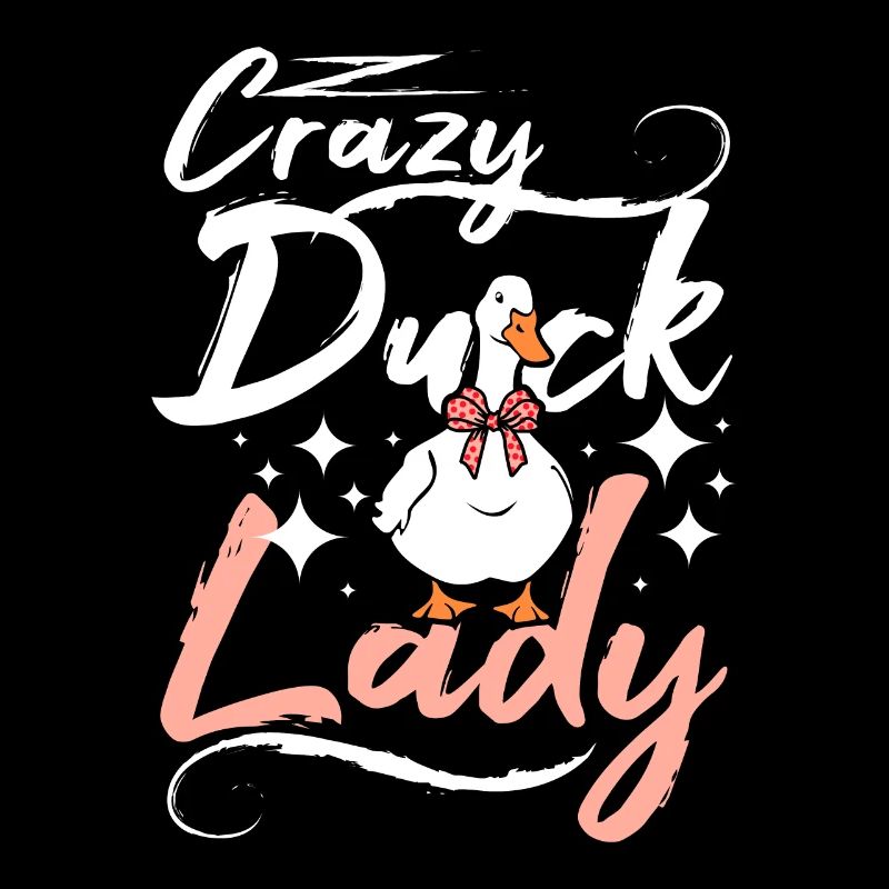 Crazy duck lady