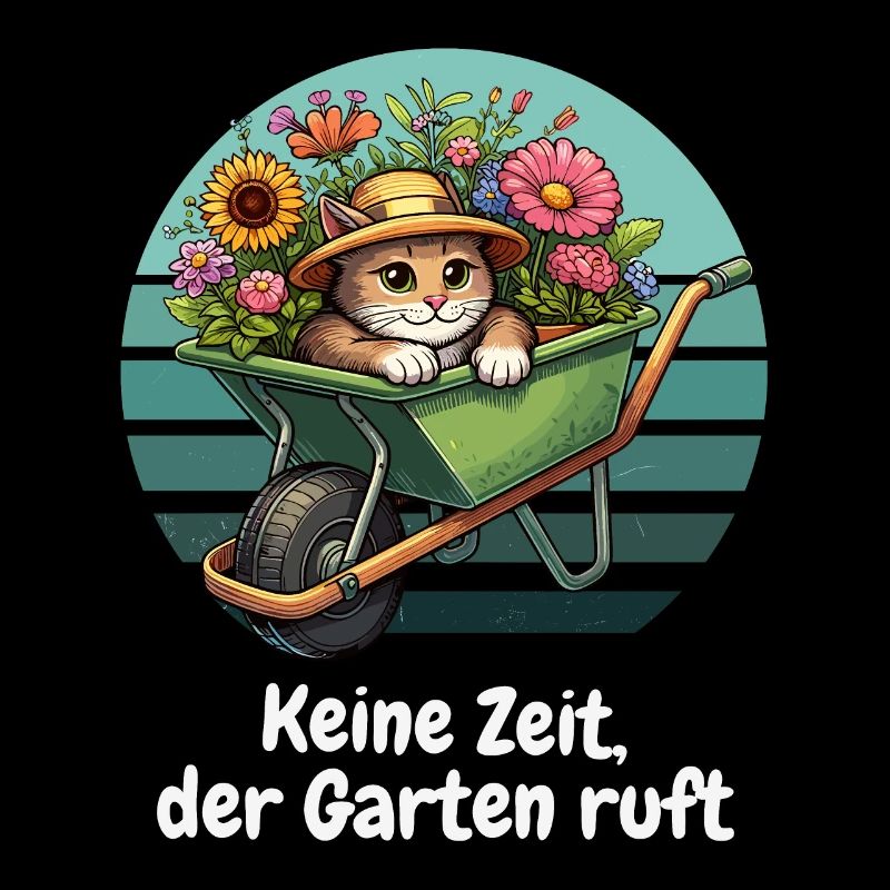 Garten Katze Blumen Kleingarten Pflanzen Niedlich