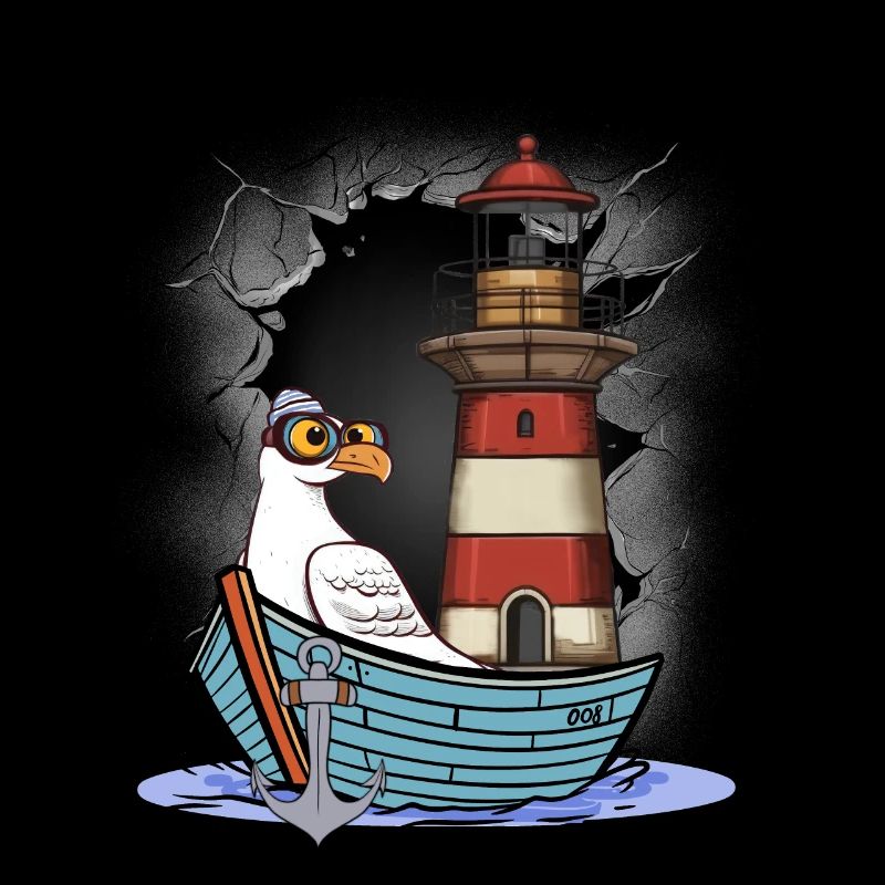 Möwe maritim Möwen Seevögel Leuchtturm