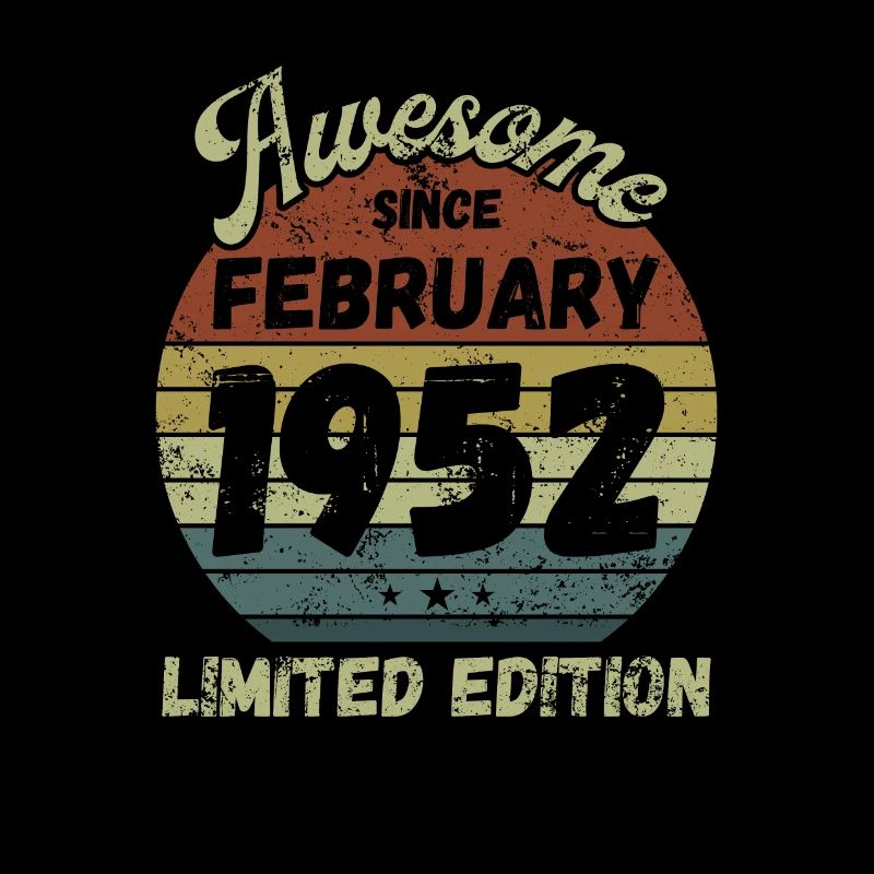 Awesome since February 1952 - Geburtstag