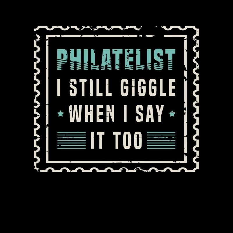 Philatéliste collectionneur de timbres Je ris encore Timbre