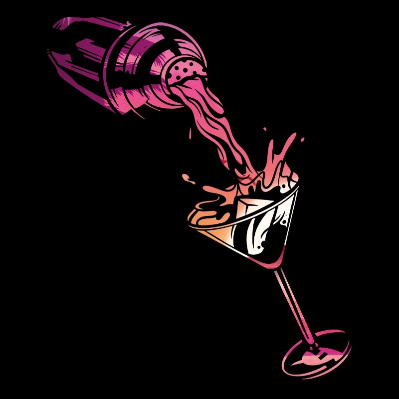 Bartender Mixologist Shaker Sunset