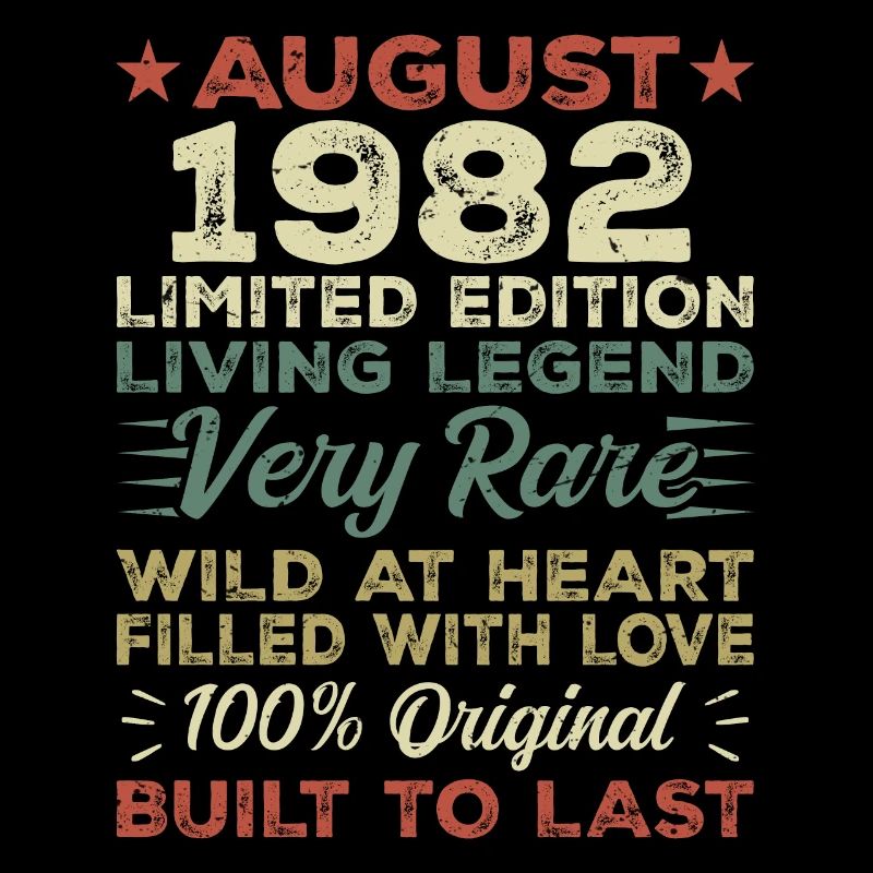 Août 1982 - Idée cadeau pour Août 1982 - 1982