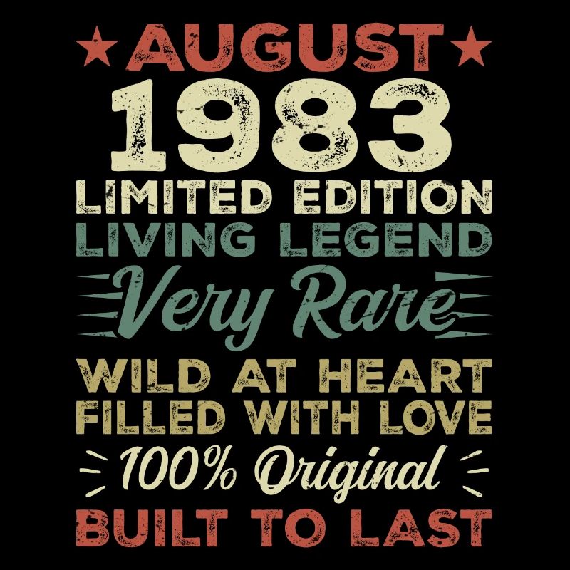 Août 1983 - Idée cadeau pour Août 1983 - 1983