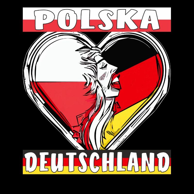 POLSKA GERMANY HEART