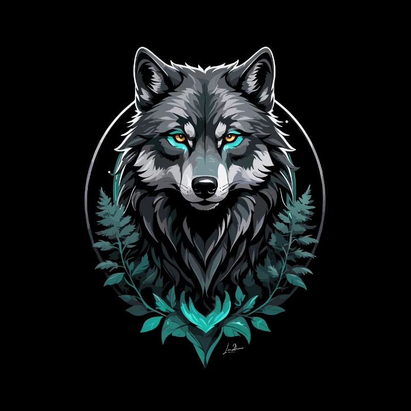 Wald Arktischer Wolf