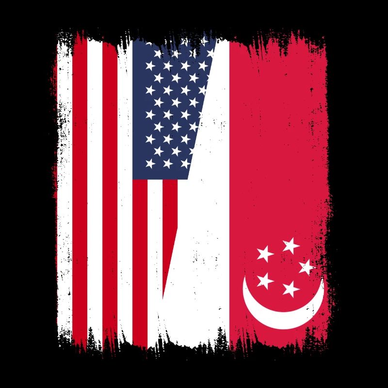 Drapeau américain de Singapour