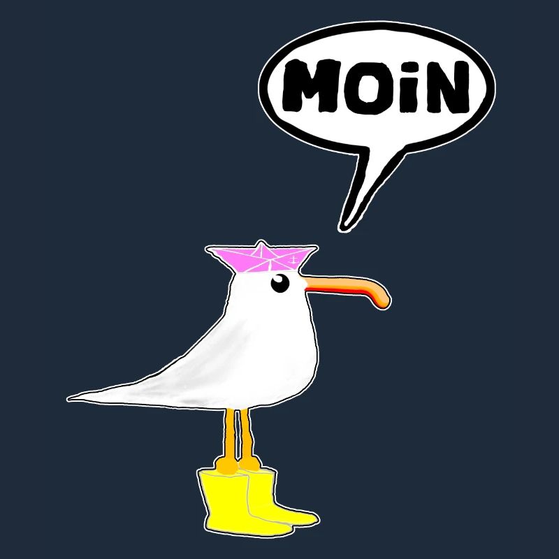 Moin Seagull Boots Speech Bubble Women Rubber Boots