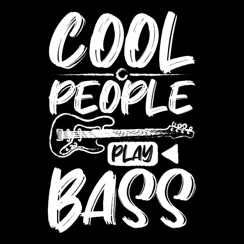 Les gens cool jouent de la basse