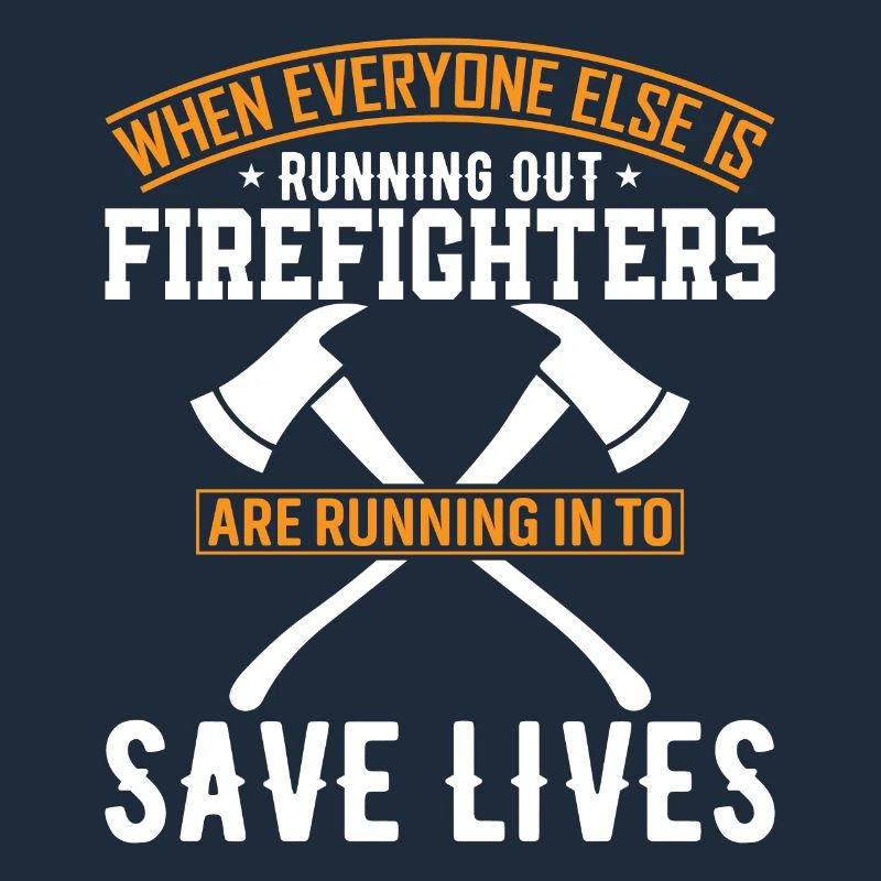 When everyone else is running out, firefighters ar
