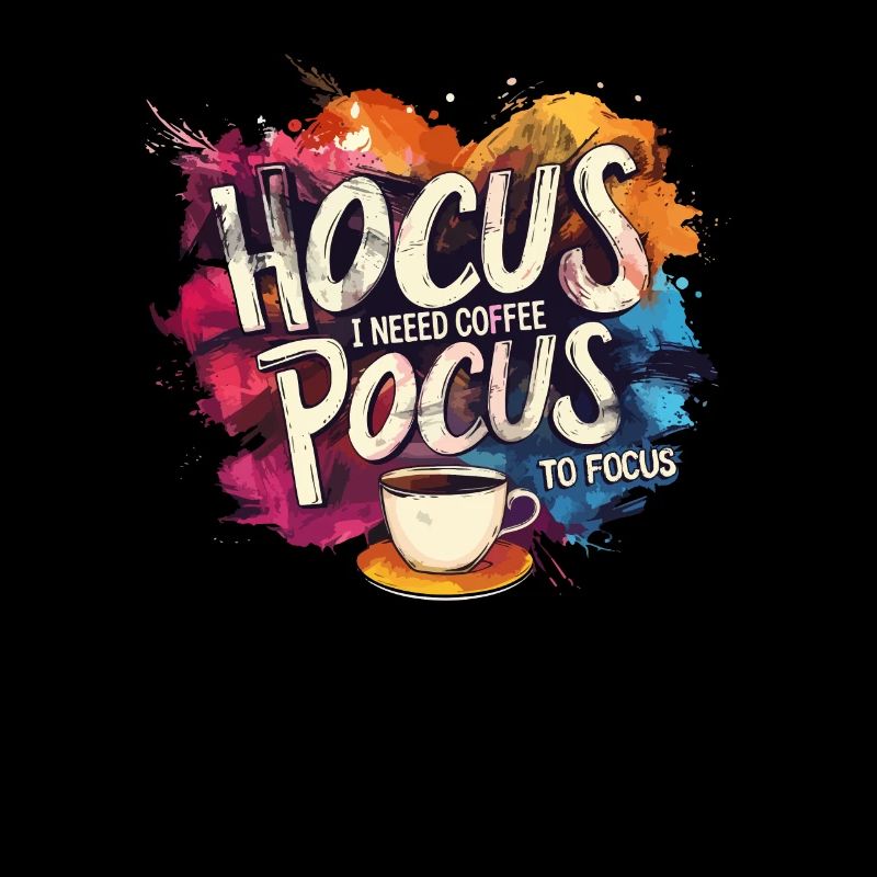 coloré Hocus Pocus Café Design Drôle