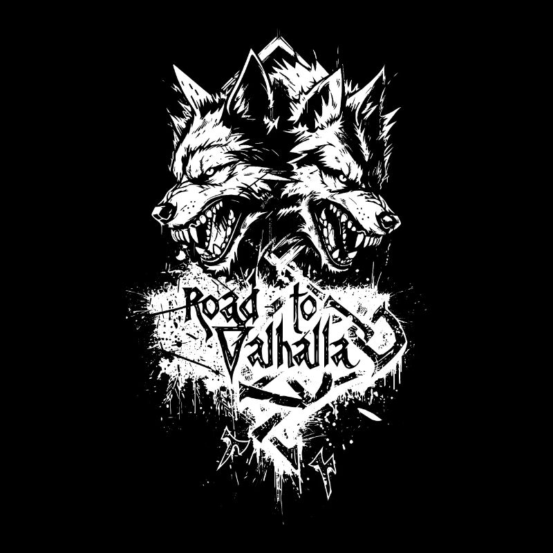 Heulende Wölfe Road to Valhalla Design