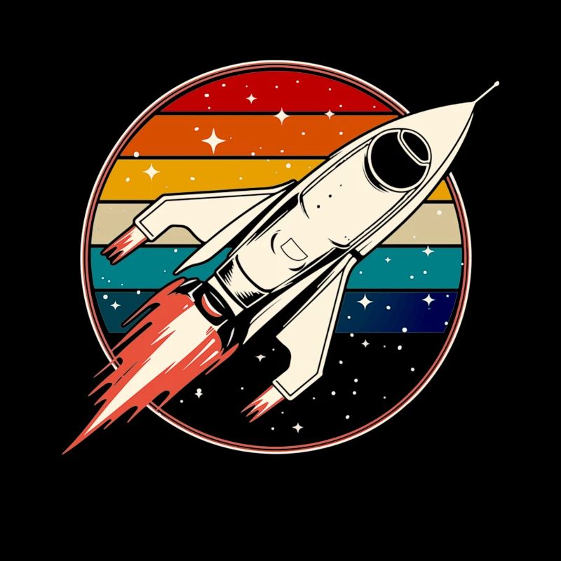 Retro Rocket Space Ship Vintage