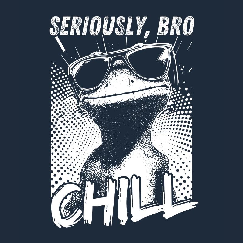 Seriously Bro Chill Eidechse Retro Meme