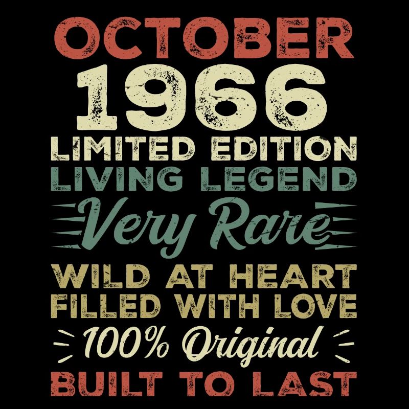 1966 Octobre 1966 Anniversaire Octobre 1966 Original