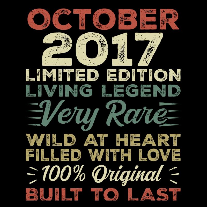 2017 Octobre 2017 anniversaire Octobre 2017 Original