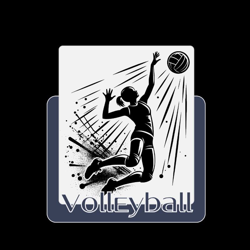 Dynamische Volleyball-Aktion