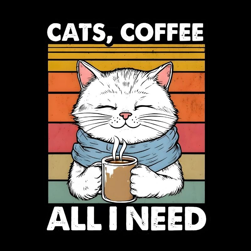Drôle Chat Art Chat Propriétaire Chats Café