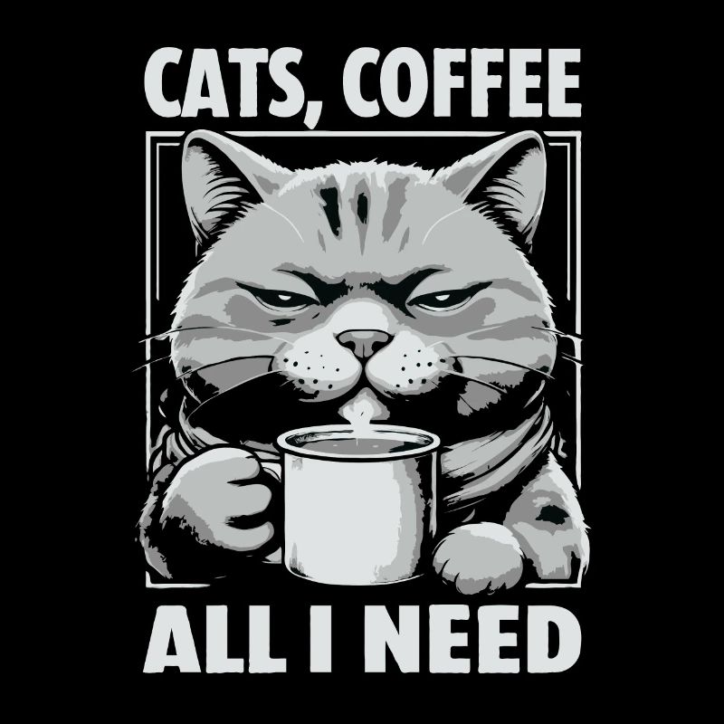 Drôle Chat Art Chat Propriétaire Chats Café