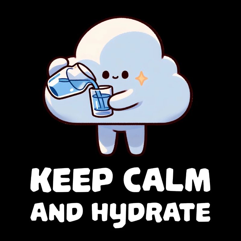 Restez calme et hydratez-vous