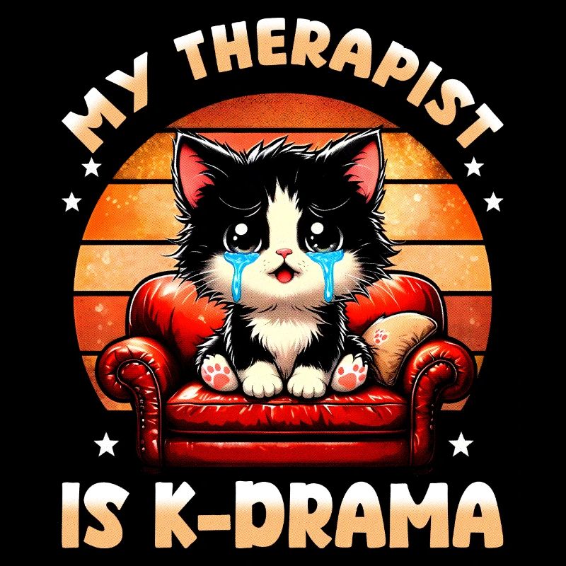 My Therapist is K-Drama: Cute Crying Cat Meme