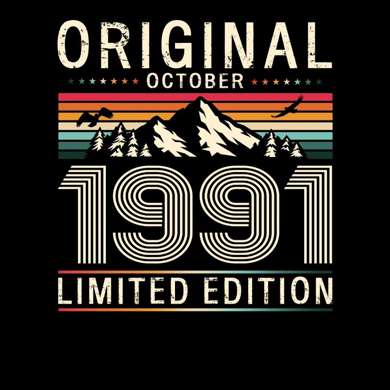 33rd Birthday Original October 1991 Born 1991
