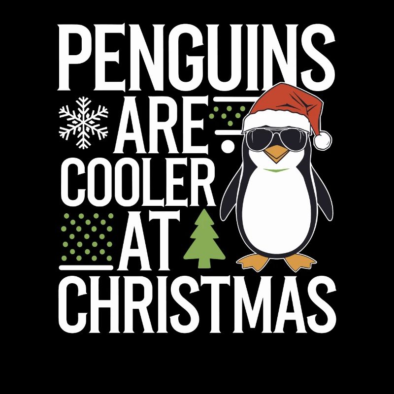 Pinguine Sind Cooler Zu Weihnachten