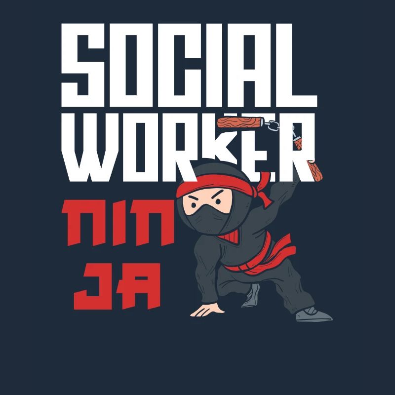 Social Worker Ninja Warrior Design
