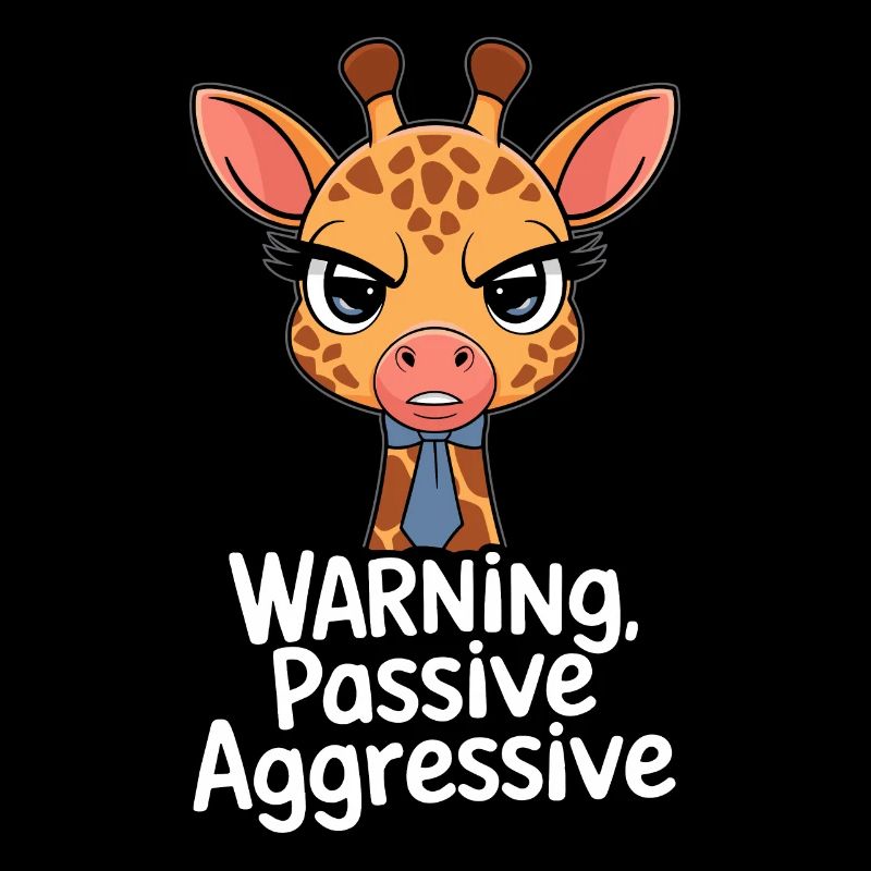 Attention Girafe passive agressive avec cravate