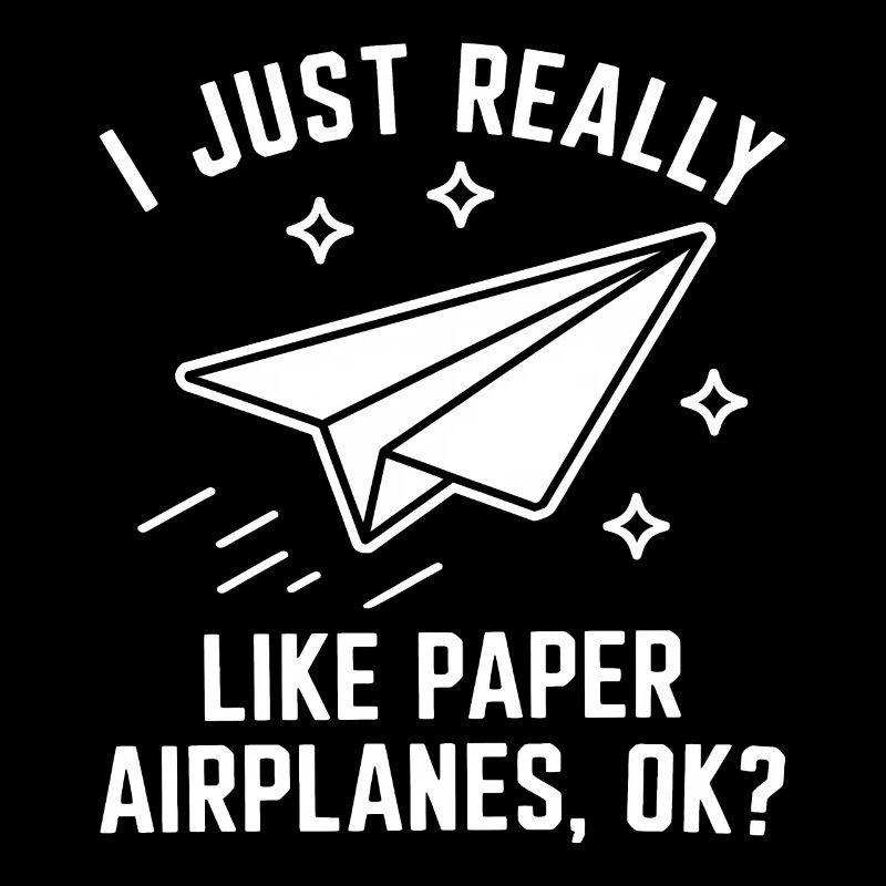 Papierflieger Spruch Witz Papierflugzeug Geschenk