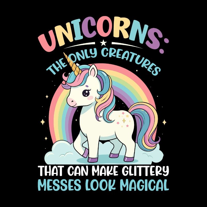 Unicorns: The only creatures that can make glitter