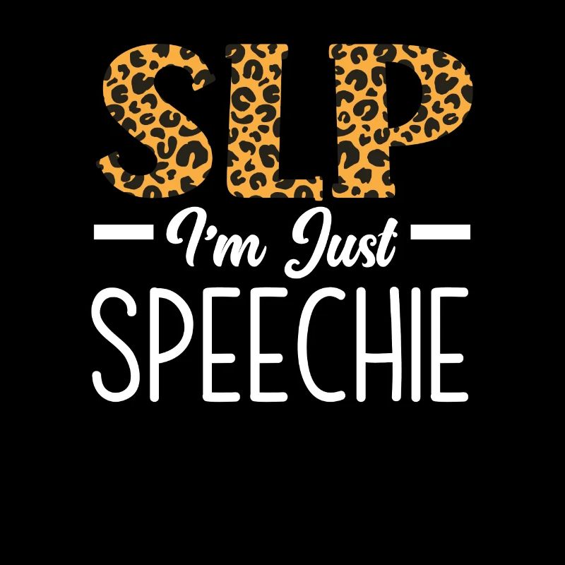SLP I’m Just Speechie Imprimé léopard