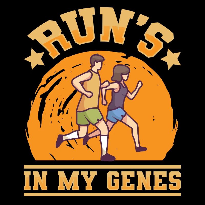 Run's In My Genes Jogging Running
