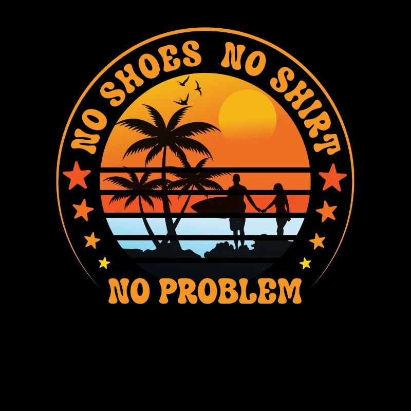 Pas de chaussures pas de chemise pas de problème Vacances d’été à la plage
