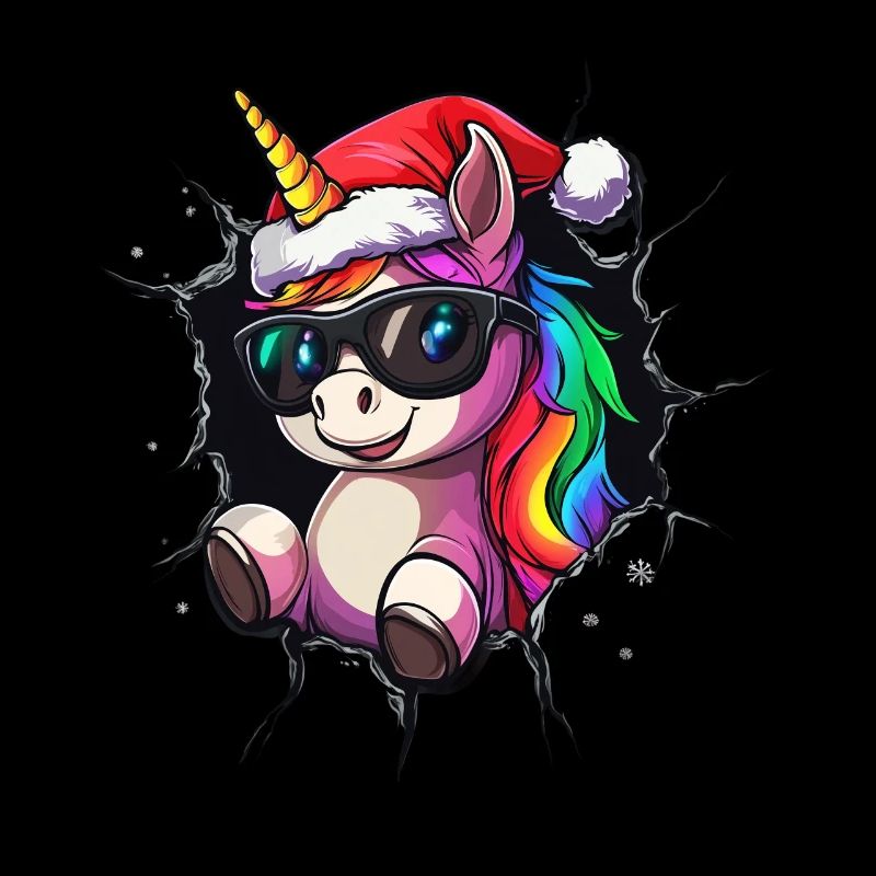 Lustiges Einhorn Weihnachten Einhörner Unicorn