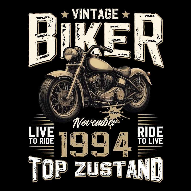 30. Geburtstag Biker November 1994 Motorradfahrer
