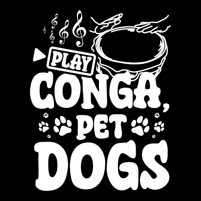 Jouez aux chiens de compagnie conga