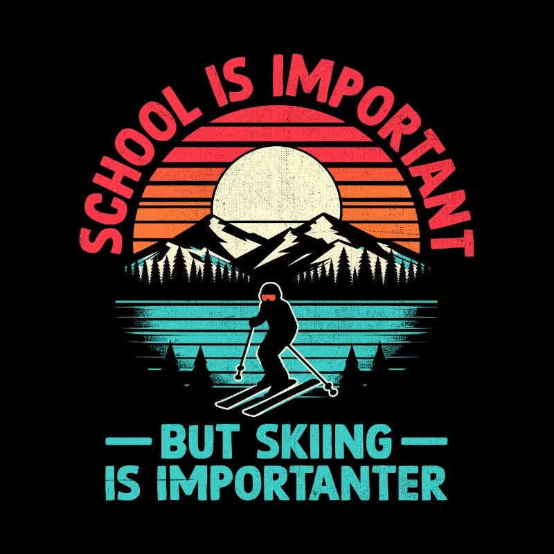 L’école est importante, mais le ski est plus important