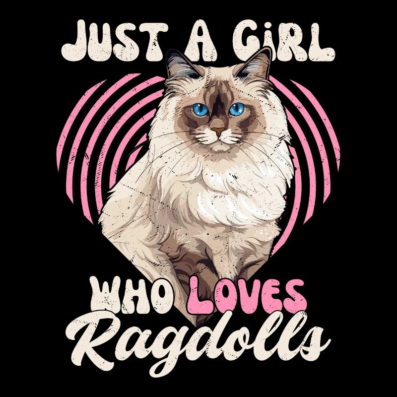 Juste Une Fille Qui Aime Ragdolls Mère Chaton Chat