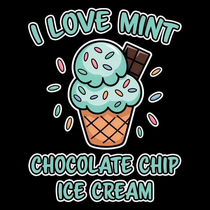 Schoko Minz Eis Spruch Lustiges Minz Eis Geschenk