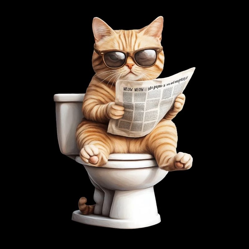 Drôle de chat chat propriétaire de chat Loo Cat Pet