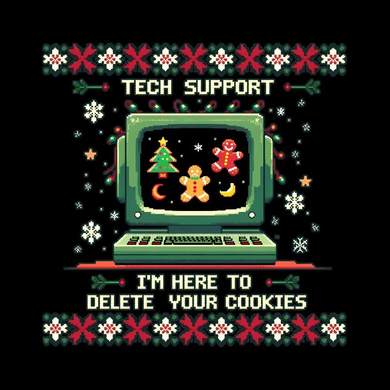Tech Support – Funny Delete Cookies Shirt