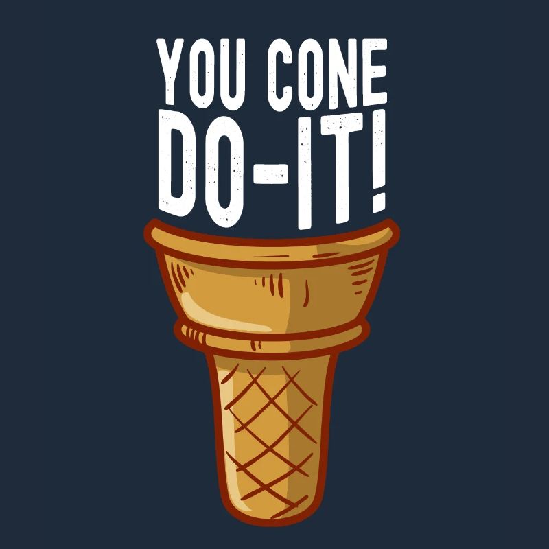 Sundae You Cone Do It Scoop Crème glacée