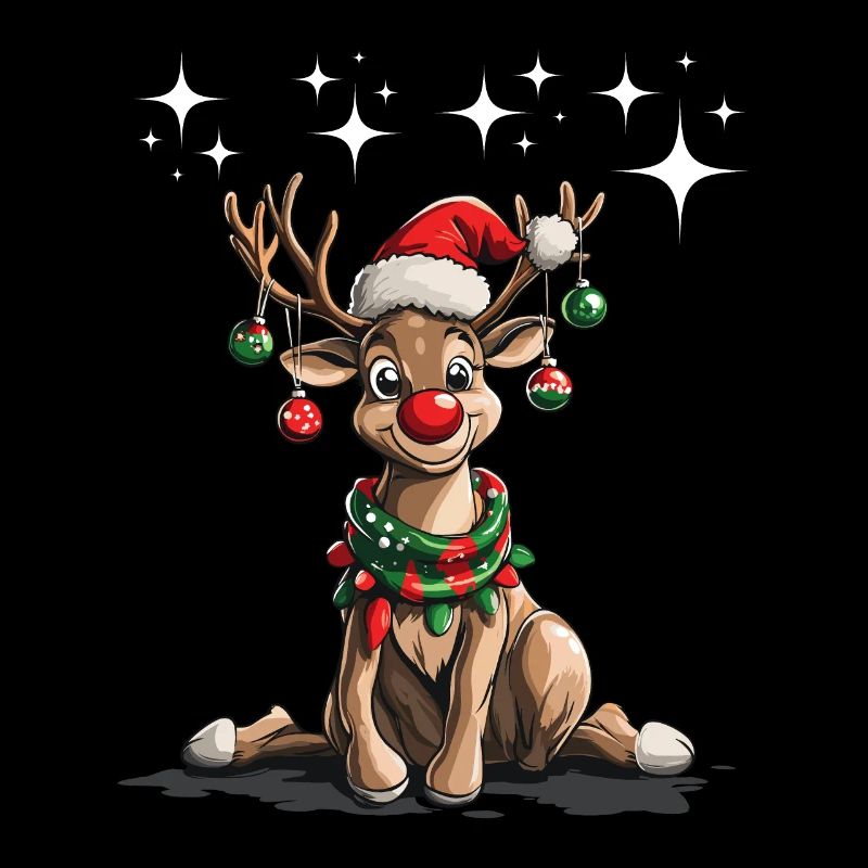 Orignal de Noël Chapeau de Noël Tenue de Noël