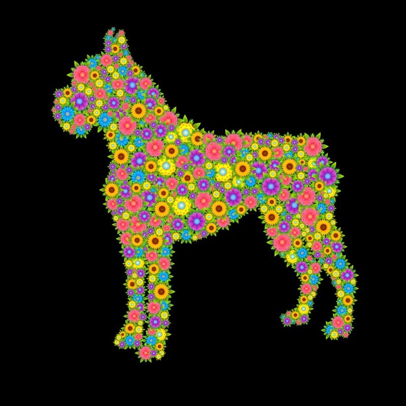 Boxer Dog Flower