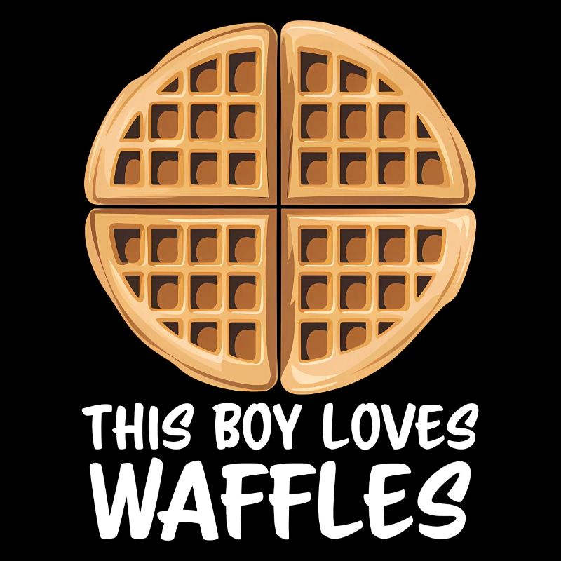 Waffles Saying Dessert Funny Waffles Gift