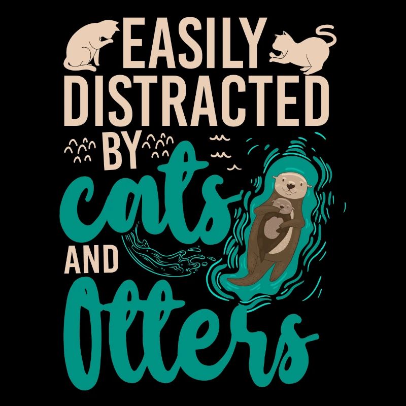Otter Cat Easily Distracted By