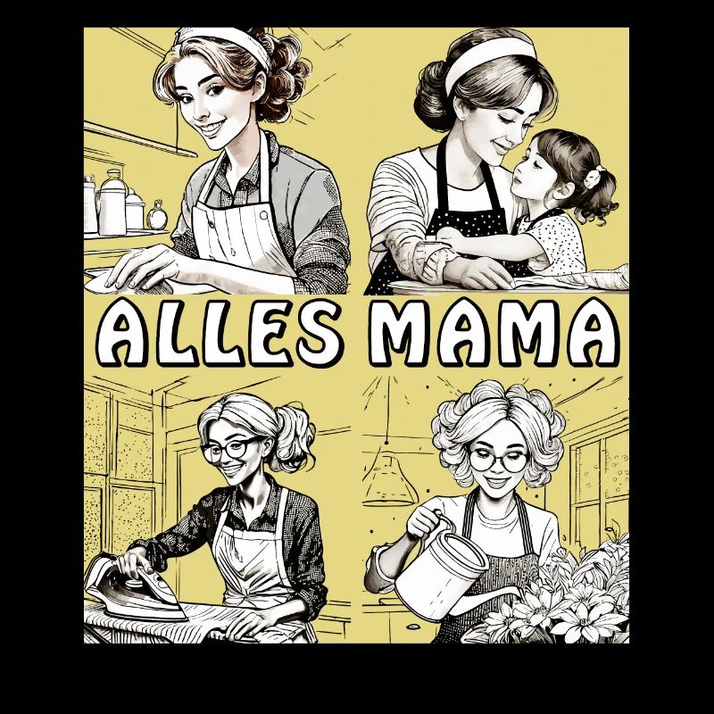 FRAU HAUSARBEIT ALLES MAMA